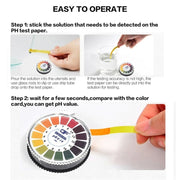 5 metri 0-14 PH Carta di prova Indicatore di acido alcalino Carta per acqua Urina Saliva Cartina di tornasole Test di misurazione Kit di analisi