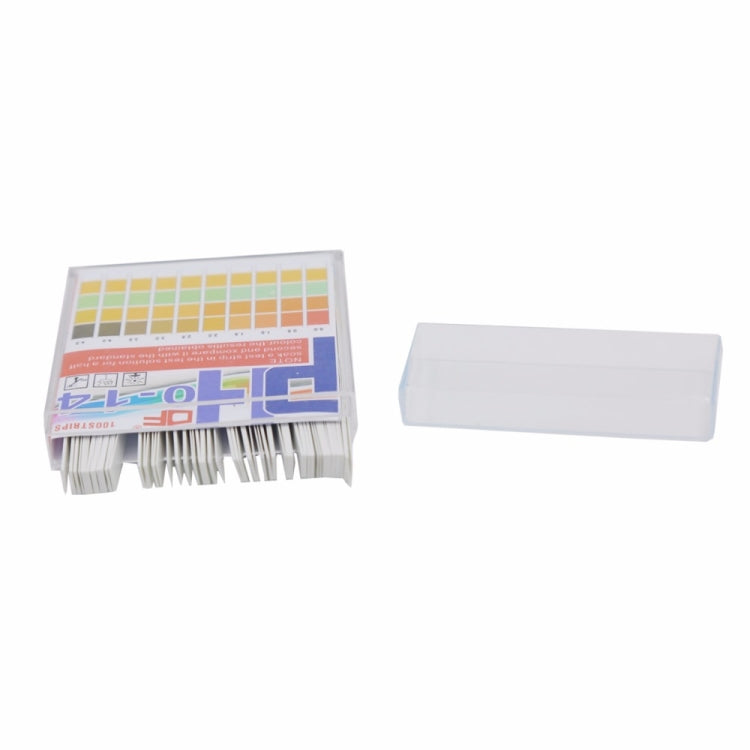 100 strisce/scatola Strisce reattive per pH Carta per tornasole premium in scala 0-14 Ideale per testare il livello di pH dell'acqua, 100 Strips