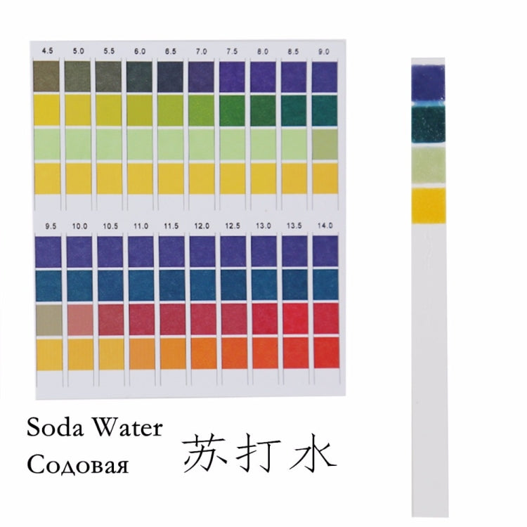 100 strisce/scatola Strisce reattive per pH Carta per tornasole premium in scala 0-14 Ideale per testare il livello di pH dell'acqua, 100 Strips