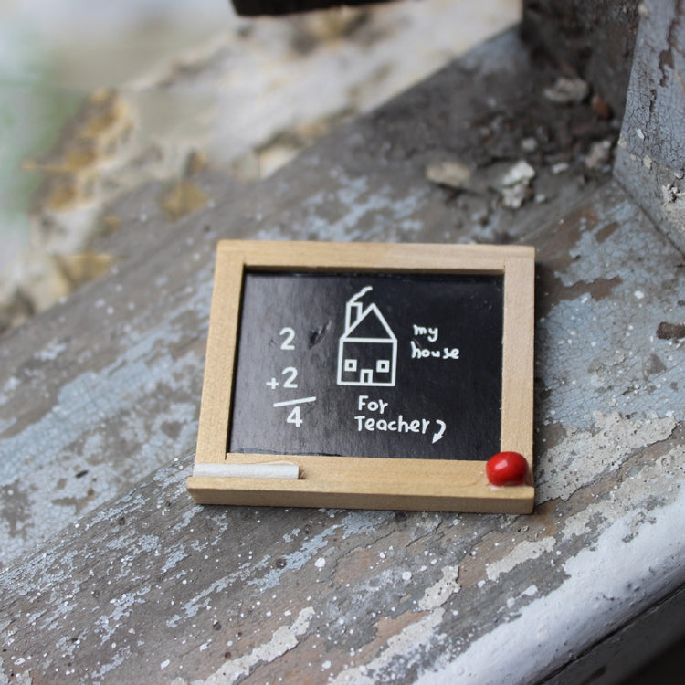 Accessori in miniatura per casa delle bambole Giocattolo modello lavagna in legno, Wooden Blackboard