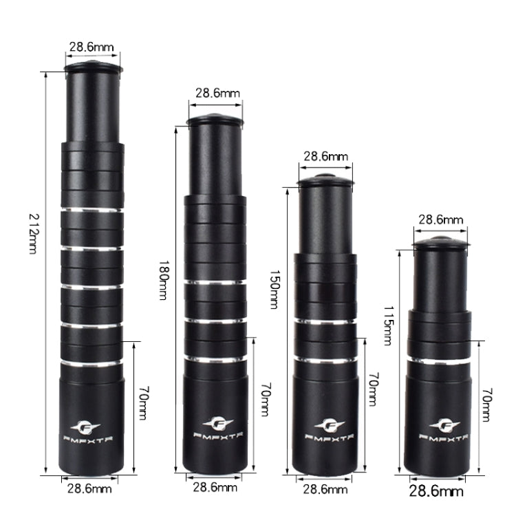 FMFXTR Manubrio per Mountain Bike Aumentatore di Altezza in Lega di Alluminio, 8.5cm Black, 8.5cm Red, 8.5cm Blue, 11.4cm Black, 11.4cm Red, 11.4cm Blue, 14.4cm Black, 14.4cm Red, 14.4cm Blue, 17.5cm Black, 17.5cm