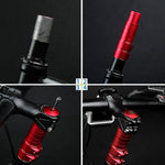 FMFXTR Manubrio per Mountain Bike Aumentatore di Altezza in Lega di Alluminio, 8.5cm Black, 8.5cm Red, 8.5cm Blue, 11.4cm Black, 11.4cm Red, 11.4cm Blue, 14.4cm Black, 14.4cm Red, 14.4cm Blue, 17.5cm Black, 17.5cm