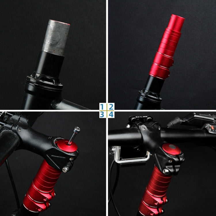 FMFXTR Manubrio per Mountain Bike Aumentatore di Altezza in Lega di Alluminio, 8.5cm Black, 8.5cm Red, 8.5cm Blue, 11.4cm Black, 11.4cm Red, 11.4cm Blue, 14.4cm Black, 14.4cm Red, 14.4cm Blue, 17.5cm Black, 17.5cm