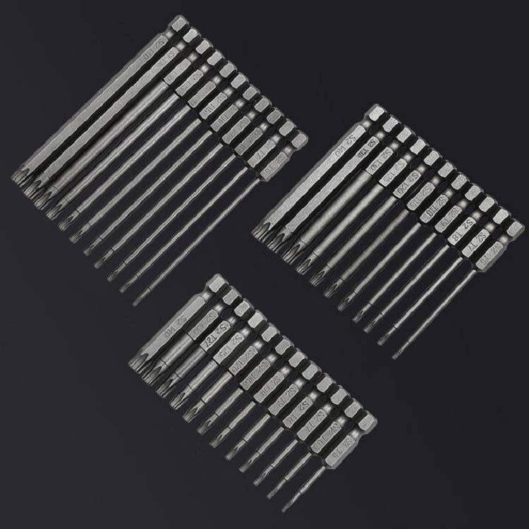 Set di punte per peeling multifunzionali con punta cava Plum Blossom, 12 PCS 50mm, 11 PCS 75mm, 11 PCS 100mm