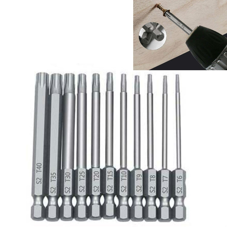 Set di punte per peeling multifunzionali con punta cava Plum Blossom, 12 PCS 50mm, 11 PCS 75mm, 11 PCS 100mm