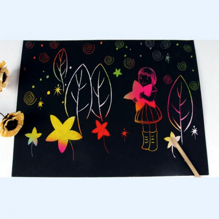 Carta scratch art 20 pezzi 19x26 cm per attività creative