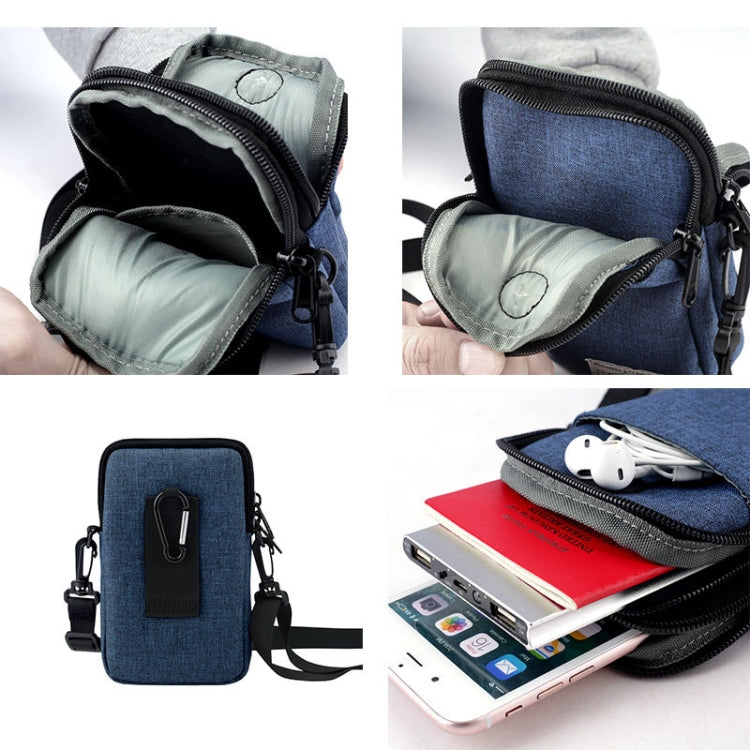 YIPINU Borsa portaoggetti impermeabile per cellulare mini multifunzionale appesa al collo
