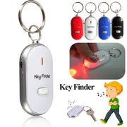 Mini LED fischio portachiavi lampeggiante segnale acustico localizzatore di chiavi smarrite a distanza portachiavi per bambini