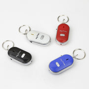 Mini LED fischio portachiavi lampeggiante segnale acustico localizzatore di chiavi smarrite a distanza portachiavi per bambini