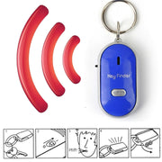 Mini LED fischio portachiavi lampeggiante segnale acustico localizzatore di chiavi smarrite a distanza portachiavi per bambini