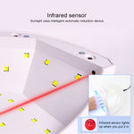 Asciuga smalto per unghie con lampada UV Sunone da 48 W