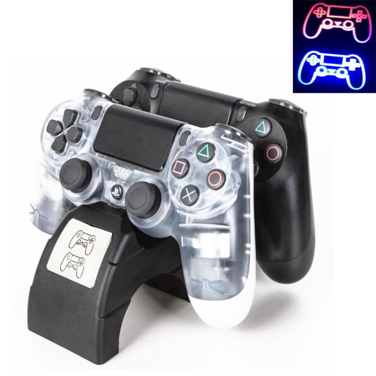 Per Playstation 4 /PS4 pro /PS4 Controller Wireless sottile indicatore LED caricatore doppia maniglia supporto per stazione dock di ricarica doppia USB, For PS4 pro /PS4 Slim