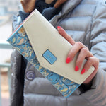 Portamonete portamonete lungo in pelle da donna alla moda