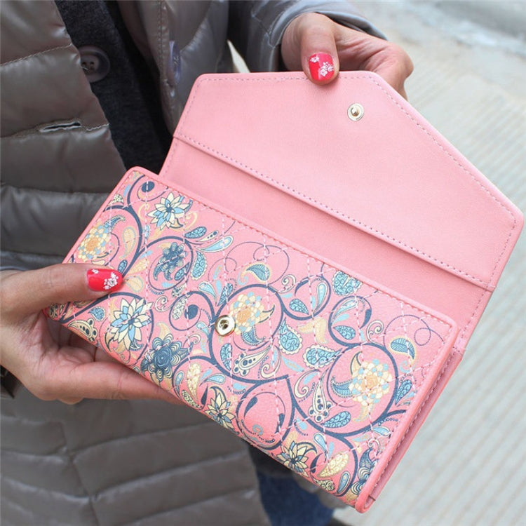 Portamonete portamonete lungo in pelle da donna alla moda