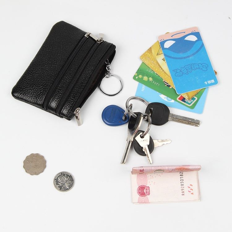 Portafogli piccoli da donna in vera pelle Portamonete Porta carte con cerniera