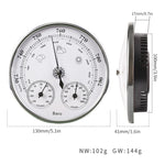 THB9392 Stazione meteorologica domestica da appendere alla parete, barometro, termometro, igrometro, THB9392 128mm Gold, THB9392 128mm Silver