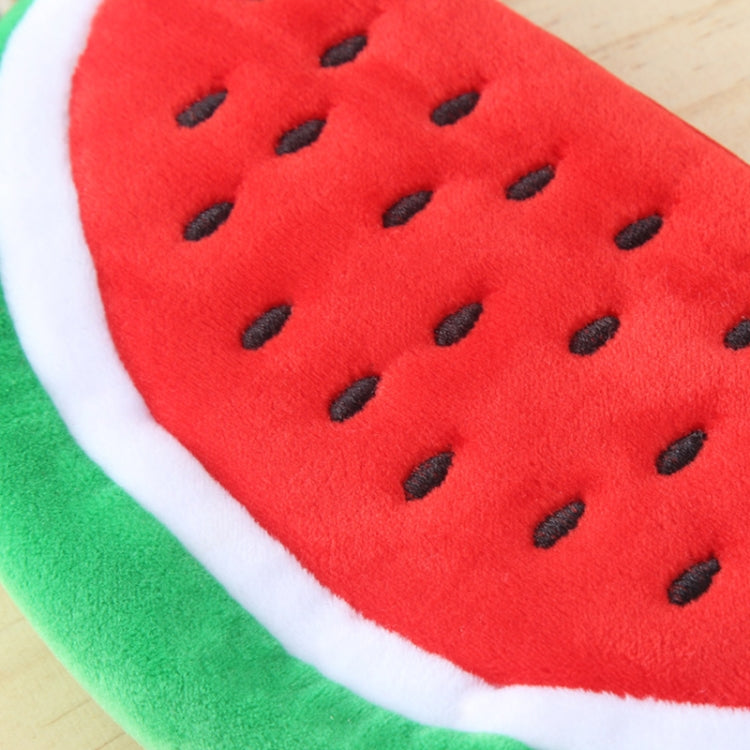 Simpatico astuccio in peluche a forma di anguria, Watermelon Shape Pencil Bag