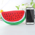 Simpatico astuccio in peluche a forma di anguria, Watermelon Shape Pencil Bag