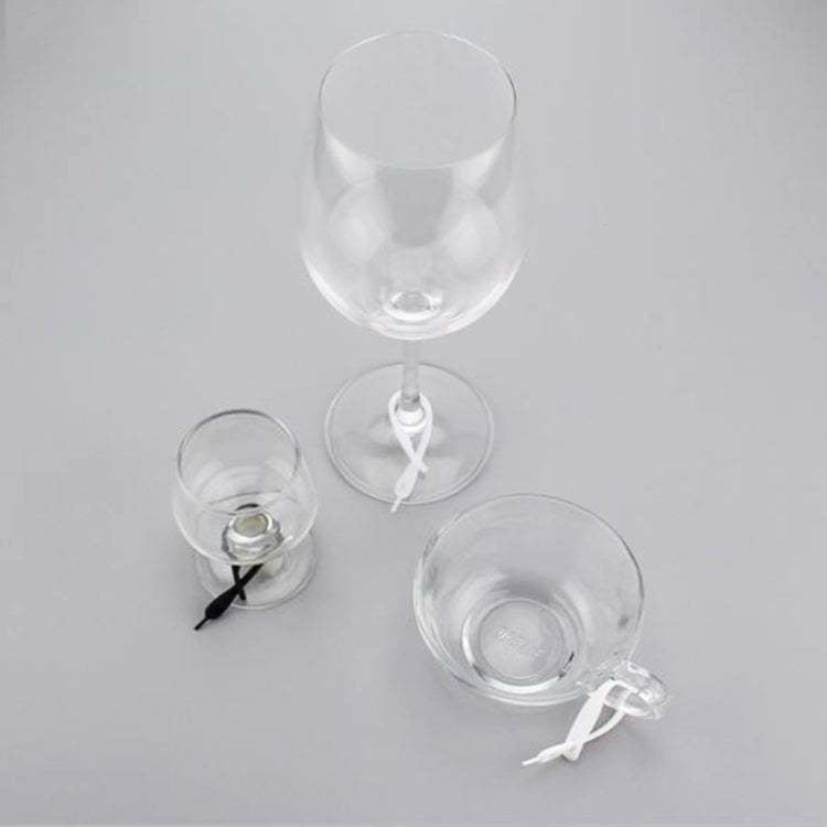 12 pezzi/set Riconoscimento bicchiere di vino Marchio creativo per bicchiere di vino in silicone, Rope