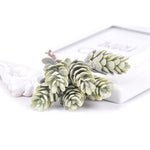 2 mazzi di fiori artificiali pianta pigna bouquet per la decorazione natalizia di nozze