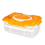 Scatola portaoggetti portatile in plastica PP a 2 strati con 24 slot
