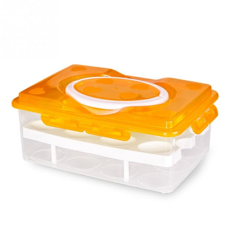 Scatola portaoggetti portatile in plastica PP a 2 strati con 24 slot