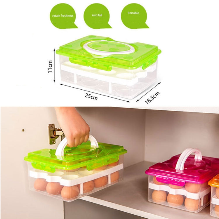 Scatola portaoggetti portatile in plastica PP a 2 strati con 24 slot
