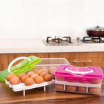 Scatola portaoggetti portatile in plastica PP a 2 strati con 24 slot