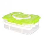 Scatola portaoggetti portatile in plastica PP a 2 strati con 24 slot