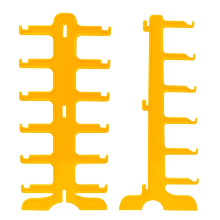 Supporto per organizer per gioielli Espositore per rack per occhiali da sole in plastica a 6 livelli