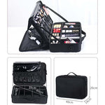 Borsa per il trucco, manicure per ricamo, cassetta degli attrezzi portatile per assicelle, Mini, Small, Medium, Large, Large With Mirror, Extra Large