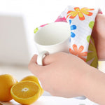 4 pezzi/set Panno per pulizia in tessuto con fiori stampati in microfibra, Microfiber Printed Towels