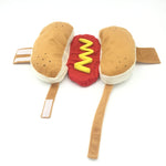Vestiti per costumi da festa di Halloween per cani e gatti stile hot dog, S, M, L
