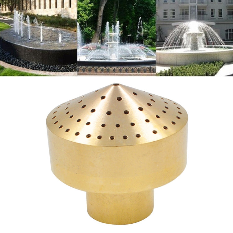 Testa della fontana paesaggistica con ugello d'acqua a strato di fuochi d'artificio interamente in rame, 4 Points, 6 Points, 1 Inch, 1.5 Inch