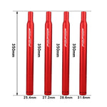 Reggisella esteso per mountain bike in lega di alluminio FMFXTR, 25.4x350mm (Black), 25.4x350mm (Red), 25.4x350mm (Blue), 25.4x350mm (Silver), 27.2x350mm (Black), 27.2x350mm (Red), 27.2x350mm (Blue), 27.2x350mm (Silver), 28.6x350mm (Black)             ...