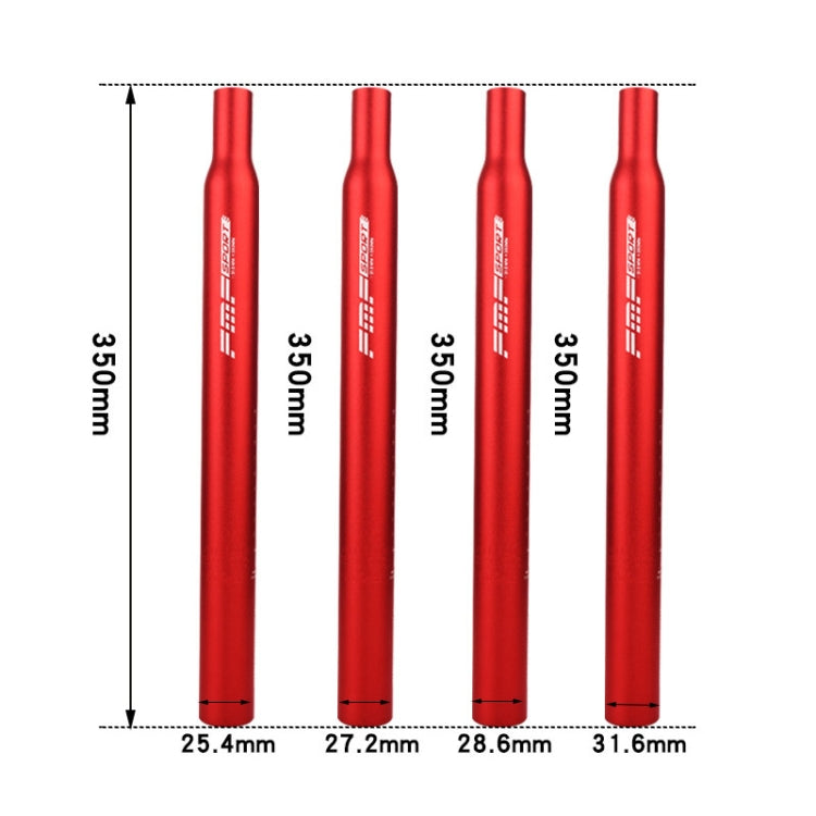 Reggisella esteso per mountain bike in lega di alluminio FMFXTR, 25.4x350mm (Black), 25.4x350mm (Red), 25.4x350mm (Blue), 25.4x350mm (Silver), 27.2x350mm (Black), 27.2x350mm (Red), 27.2x350mm (Blue), 27.2x350mm (Silver), 28.6x350mm (Black)             ...
