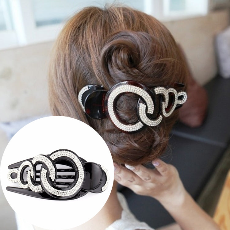 Fermagli per capelli con strass Granchi per capelli Accessori per morsetti Grandi strumenti per lo styling Accessori per capelli Forcina per donna