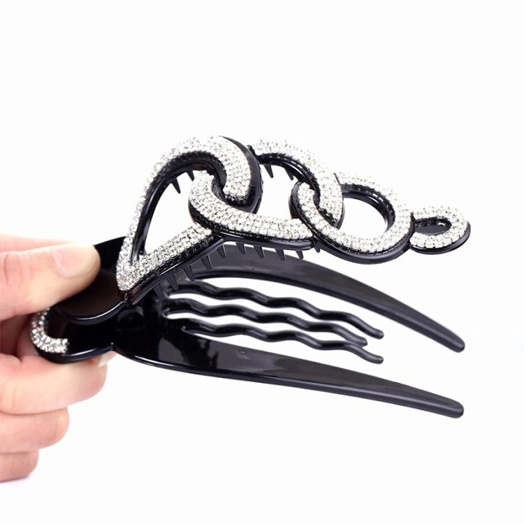 Fermagli per capelli con strass Granchi per capelli Accessori per morsetti Grandi strumenti per lo styling Accessori per capelli Forcina per donna