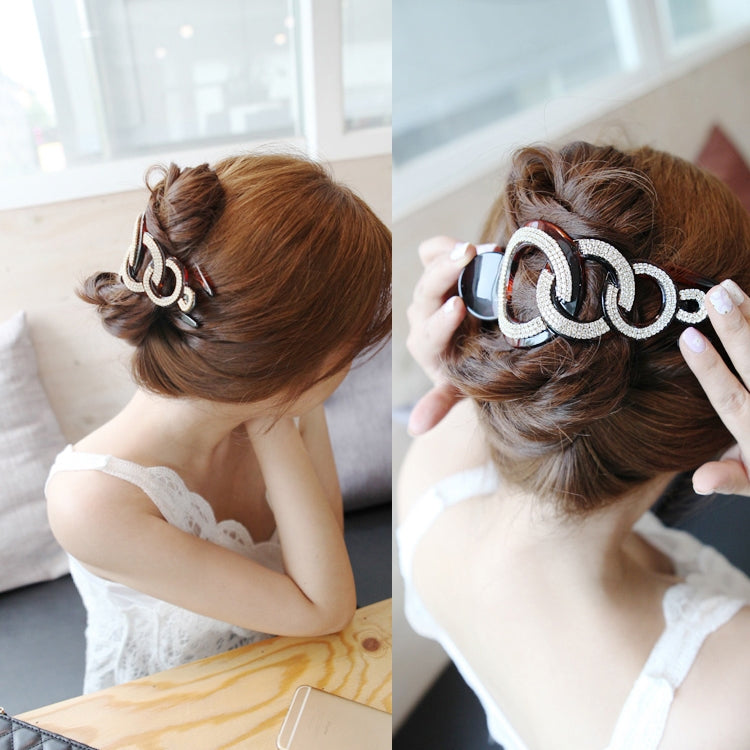 Fermagli per capelli con strass Granchi per capelli Accessori per morsetti Grandi strumenti per lo styling Accessori per capelli Forcina per donna