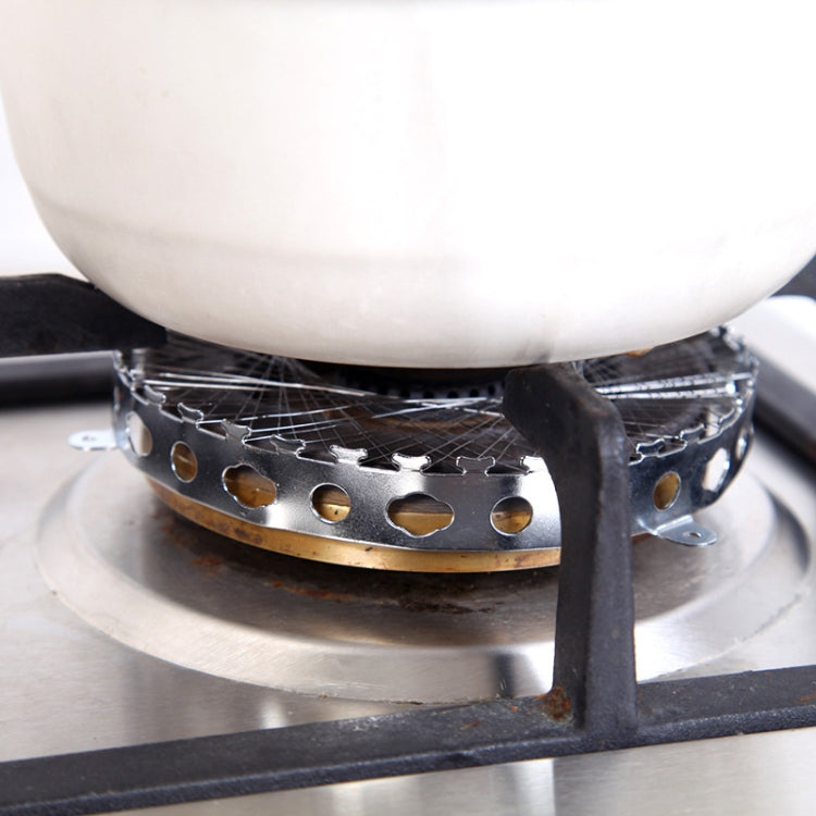 Cerchio del gas in acciaio inossidabile da 2 pezzi per fornello a gas Cappa a gas antivento antivento a risparmio energetico Accessori da cucina, Steel Gas Circle