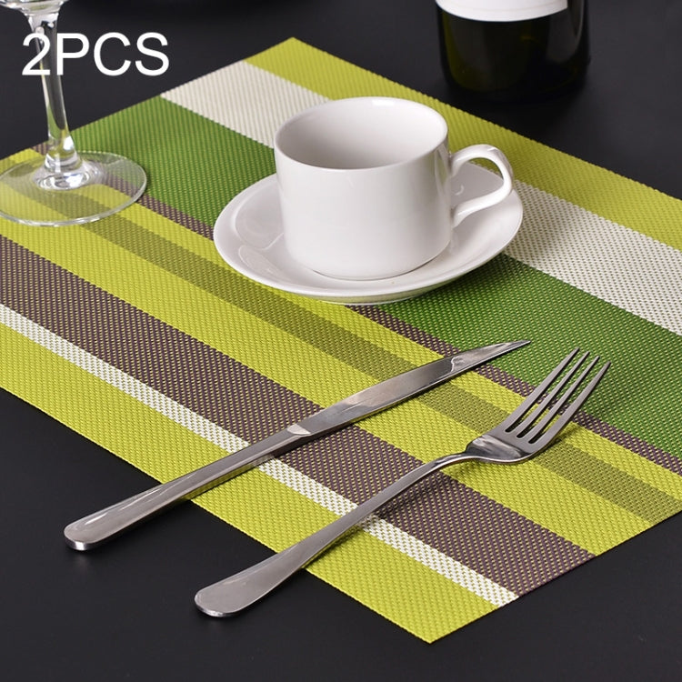 2 pezzi tovaglietta da cucina tavolo da pranzo tovaglioli tovagliette resistenti al calore in PVC a righe tovagliette centrini sottobicchiere pad tazza