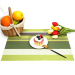 2 pezzi tovaglietta da cucina tavolo da pranzo tovaglioli tovagliette resistenti al calore in PVC a righe tovagliette centrini sottobicchiere pad tazza