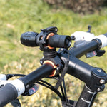 Staffa di fissaggio per clip per lampada per torcia per bicicletta a 360 gradi