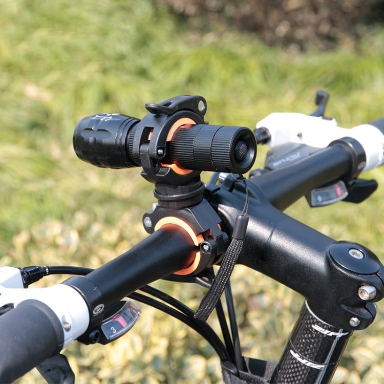 Staffa di fissaggio per clip per lampada per torcia per bicicletta a 360 gradi