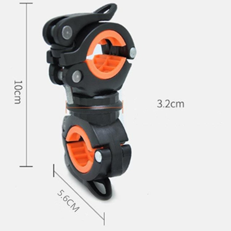 Staffa di fissaggio per clip per lampada per torcia per bicicletta a 360 gradi