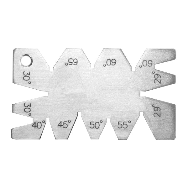 Strumento di misurazione del calibro dell'angolo di taglio della filettatura in acciaio inossidabile, Cutting Angle Gauge