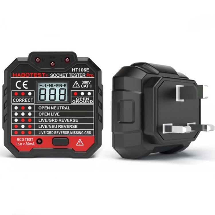 Tester tensione prese HT106 con plug UK EU US