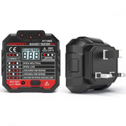 HT106 Tester per prese Rilevatore di test di tensione Linea di terra Linea neutra Elettroscopio di dispersione della linea in tensione, UK Plug, EU Plug, US Plug