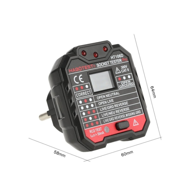 Tester tensione prese HT106 con plug UK EU US