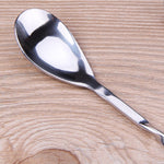 2 pezzi in acciaio inox con manico lungo, forchetta, cucchiaio, agitatore per ghiaccio, doppia testa, bastoncino per miscelare vino